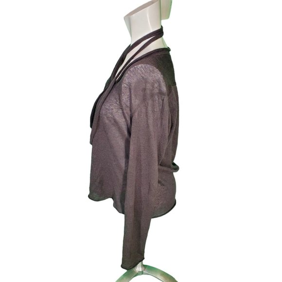 Hannes Roether Humbel Desert Core Linen Sweater Gray Sm $325 - Picture 4 of 7